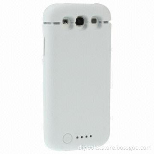 White 3,500mAh Portable Power Bank/External Battery for Samsung Galaxy SIII i9300, Unique Design